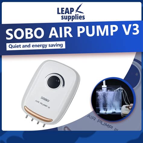 SOBO Air Pump V3 Aquarium Fish Tank Air Oxygen Pump Pet Supplies