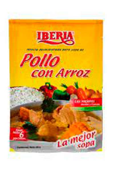 IBERIA SOPA DE POLLO CON ARROZ 65GR Limpiatodo