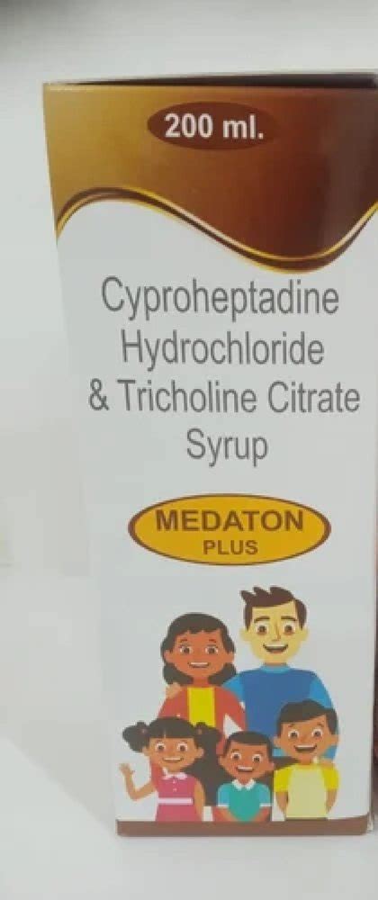 Cyproheptadine Hydrochloride And Tricholine Citrate Syrup At Rs