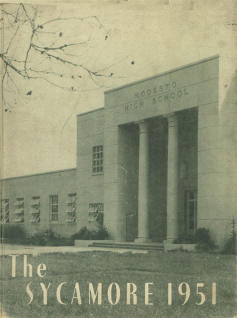 1951 Yearbook From Modesto High School From Modesto California For Sale