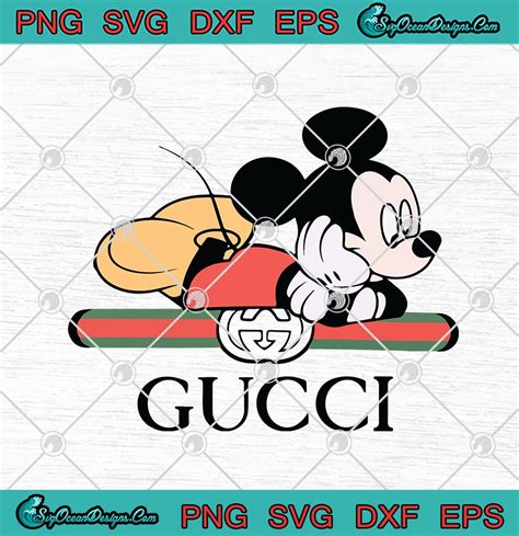 Disney Mickey Mouse Gucci Svg Png Eps Dxf Cricut File Silhouette Art