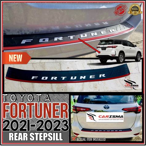 TOYOTA FORTUNER 2021 2023 REAR STEP SILL G V Q Ltd Fortuner