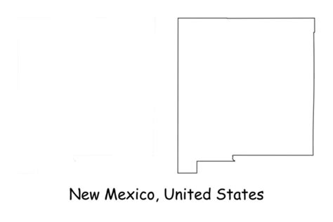 New Mexico Map Usa Flag Color Web American Vector Color Web American Png And Vector With