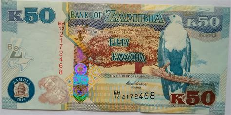 50 Kwacha 50th Independence Anniversary Zambia Numista