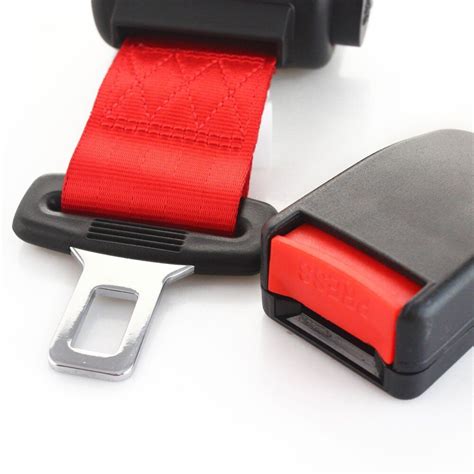 Pcs Fit Mrs Point Harness Replace Seat Belt Retractable Red Car