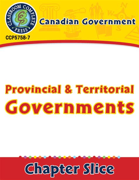 Canadian Government Provincial And Territorial Governments By Teach Simple