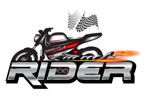 Rider, Motorcycle emblem, logo design vector. 3015075 Vector Art at ...