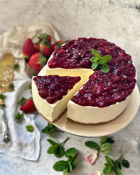 Maria Cosbel On Instagram TARTA DE QUESO SIN HORNO CON COBERTURA DE