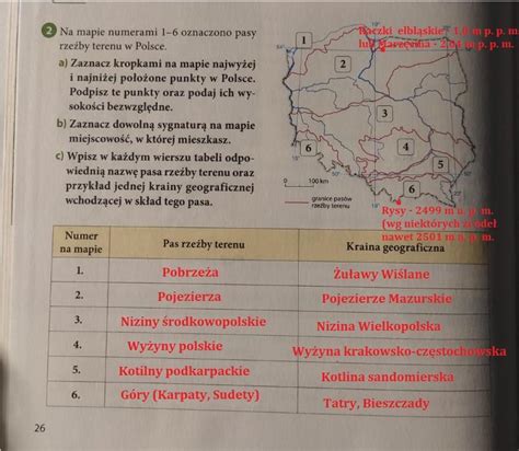 zad 2 str 26 geografia klasa 7 Proszę potrzebuje na jutro Brainly pl