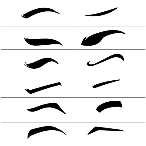 Printable Eyebrow Practice Sheets