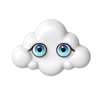 3d Cloud Emoji Glossy Eyes, 3d, 3d Emoji, 3d Cloud PNG Transparent Image and Clipart for Free ...