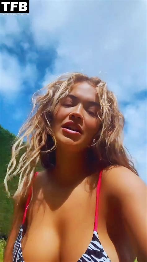 Rita Ora Flashes Her Areola In A Tiny Bikini 18 Nude And Sexy Pics