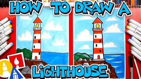 How To Draw A Lighthouse Youtube