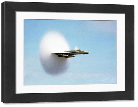 Aircraft sonic boom cloud. Large Framed Photo. Sonic boom aircraft ...