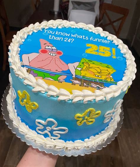 Spongebob What S Funnier Than 24 10 Inch Edible Cake Image Banner