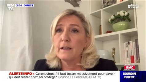 Municipales Marine Le Pen ne croit pas à la tenue des élections en