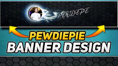 PewDiePie Style Banner Making - YouTube