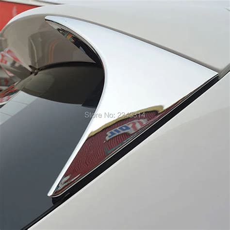 For 2014 2015 2016 Mazda CX 5 CX5 CX 5 ABS Chrome Rear Window Spoiler Side Cover Tail Triangle ...