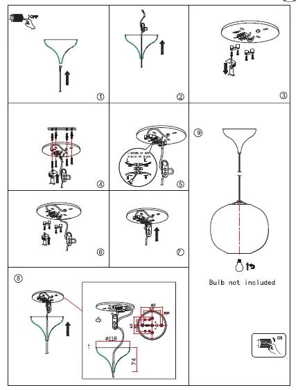 Nordlux Ukes Dftp Navone White Pendant Light Instruction Manual