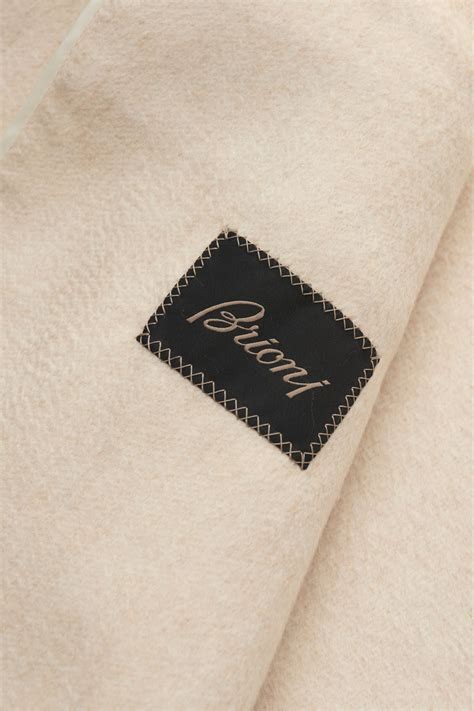 Brioni Cashmere Mantel Salomone Creme Braun Hamburg