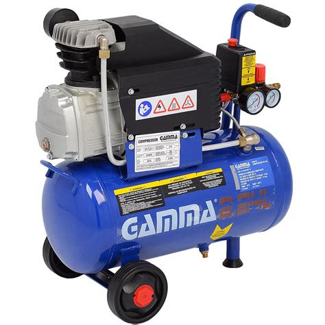 Compressor Ar 2 Hp 7 5 Pés 24 Litros 220v G2801 120lbs Gamma R 586