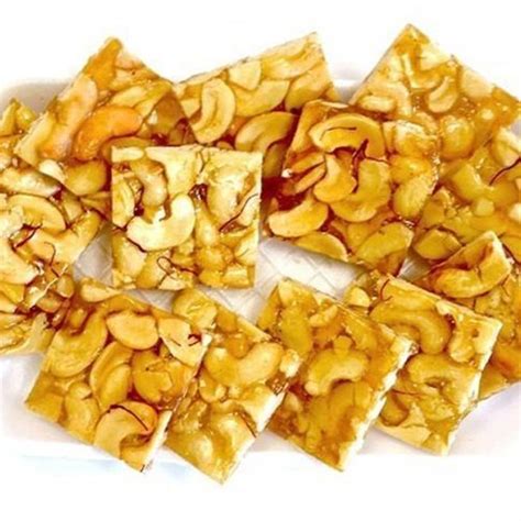 Cashew Nut Chikki Feature Easy Digestive Freshness Non Harmful