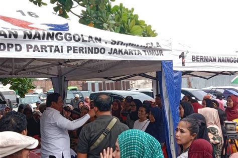 Kunjungan Perdana Ke Matraman Bazar Sembako Murah Perindo Jaktim Ludes