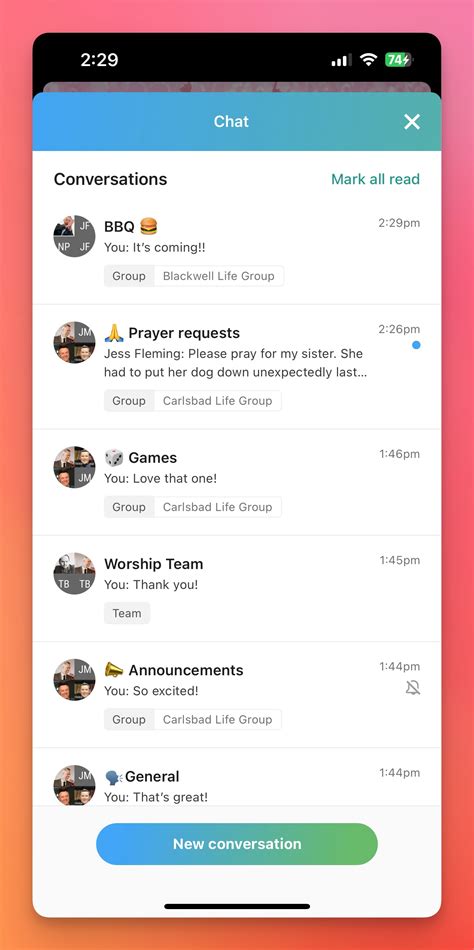 Update: New chat features and design – Groups