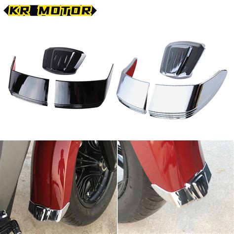 Motorcycle Front Fender Tip Cover Black Splash Trim Guard Decorative