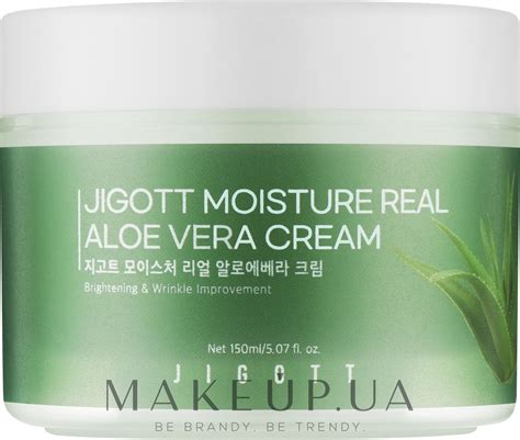 Jigott Moisture Real Aloe Vera Cream - Увлажняющий крем для лица с алоэ ...