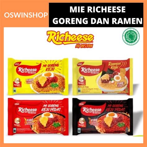 Jual Oswin Shop Richeese Mi Instan Mie Richeese Keju Pedas Goreng