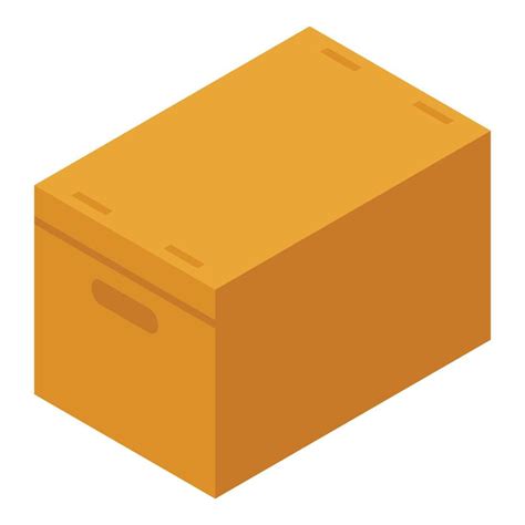 Cardboard Box Icon Isometric Style 15653103 Vector Art At Vecteezy