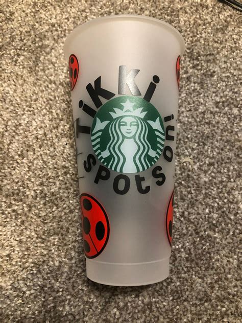 Ladybug Miraculous Starbucks Cup Venti 24 Oz Etsy