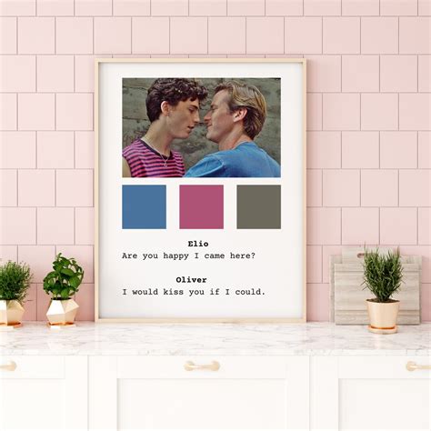 Call Me by Your Name Screenplay/oliver and Elio - Etsy