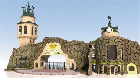 Moscow Zoo Entrance 3D Model - TurboSquid 1795978