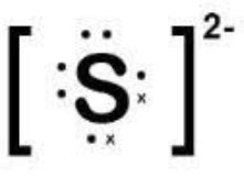 Draw and explain the Lewis structure for the S2- ion. | Homework.Study.com