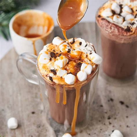 Salted Caramel Hot Chocolate Recipe A Full Living