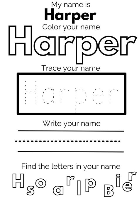 Custom Name Writing Worksheet - Etsy