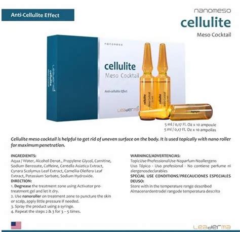 Leaderma Cellulite Meso Cocktail Skin Serum At Best Price In New Delhi