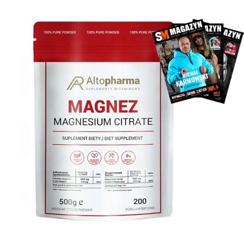 ALTO PHARMA CYTRYNIAN MAGNEZU W PROSZKU 500g 100 12427076921 Allegro Pl