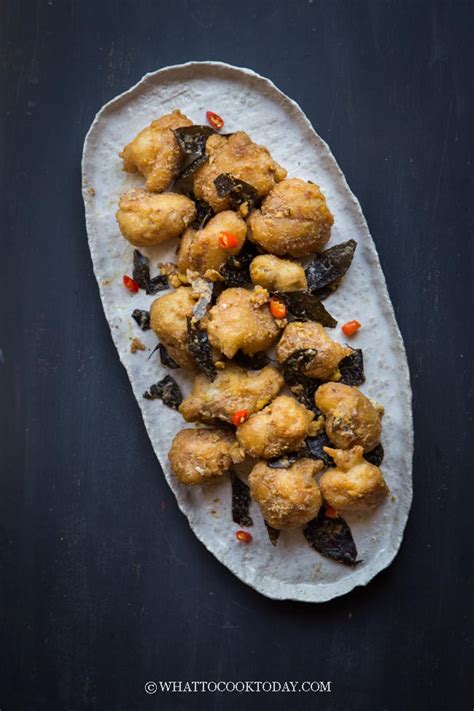 Golden Crispy Salted Egg Yolk Chicken What To Cook Today