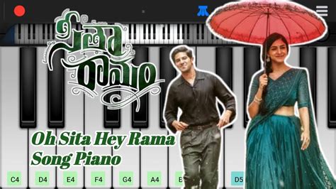 Oh Sita Hey Rama Piano Cover Sita Ramam Dulquer Salmaan Mrunal