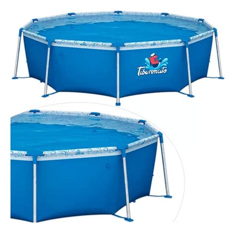 Pileta Piscina De Lona N8 Tiburoncito Redonda 305x65 4500 L Cuotas