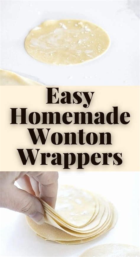 Easy Homemade Wonton Wrappers Artofit