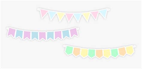 Pennant Banner Banner Shabby Chic Pastel Flag Hd Png Download