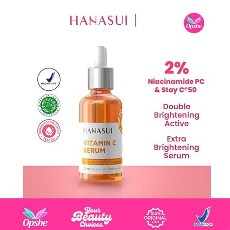 Jual Hanasui Serum Vitamin C New Look Improved Formula Shopee Indonesia