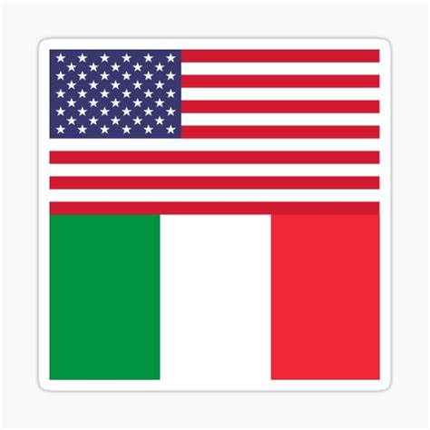 "American Flag With Italian Flag Italy T-Shirt Italian Flag American ...