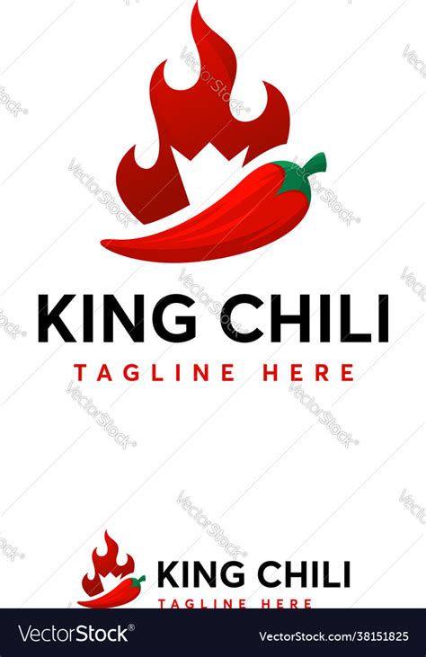 Hot Chili Logo Designs Concept Fire Royalty Free Vector