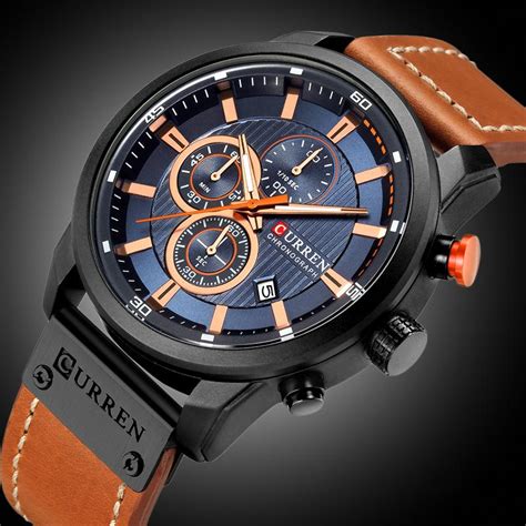 Buy Curren Luxury Brand Men Analog Leather Sports Quartz Watches Army Military Clock At