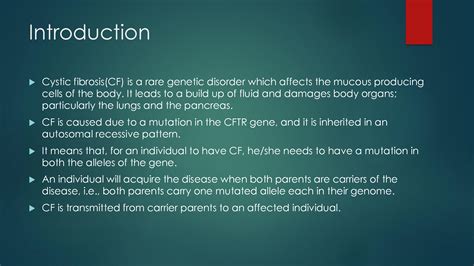 SOLUTION Cystic Fibrosis Studypool